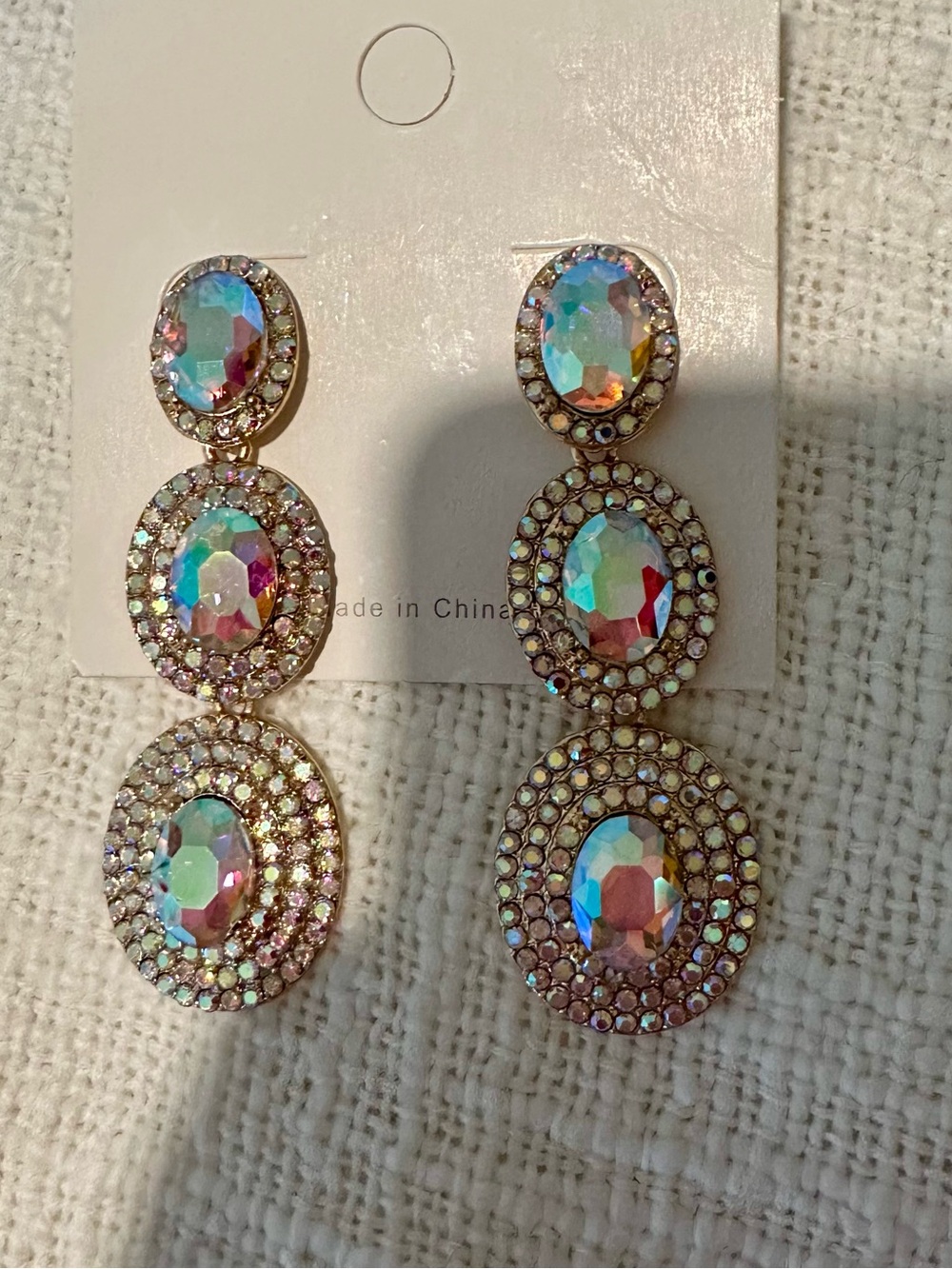Crystal Aurora Drop Earrings - Multicolor